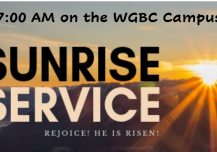 Easter Sunrise Service